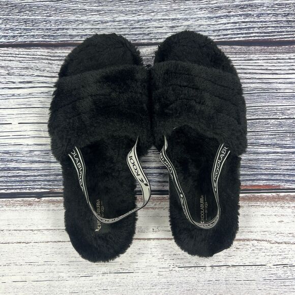 Koolaburra Ugg Fuzzn II Black Slipper Sandals, Women’s Size 7.5 - Picture 5 of 8